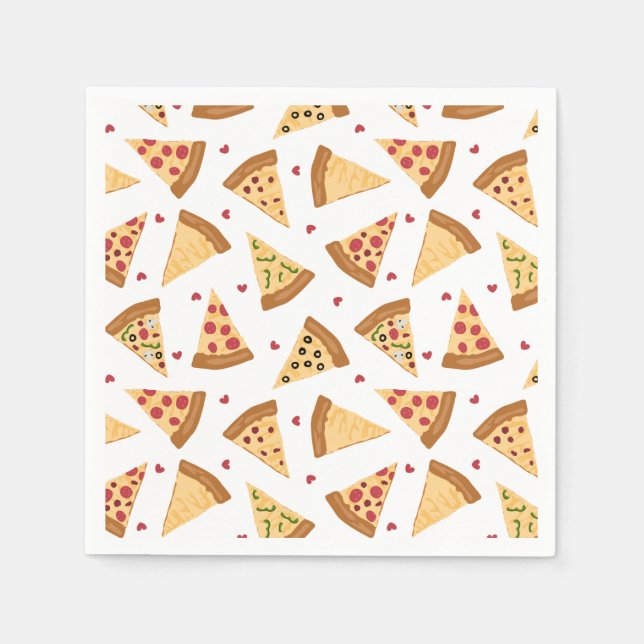 Pizza Party Napkins (Front)