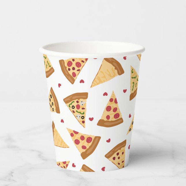 Pizza Party Paper Cups (Front)