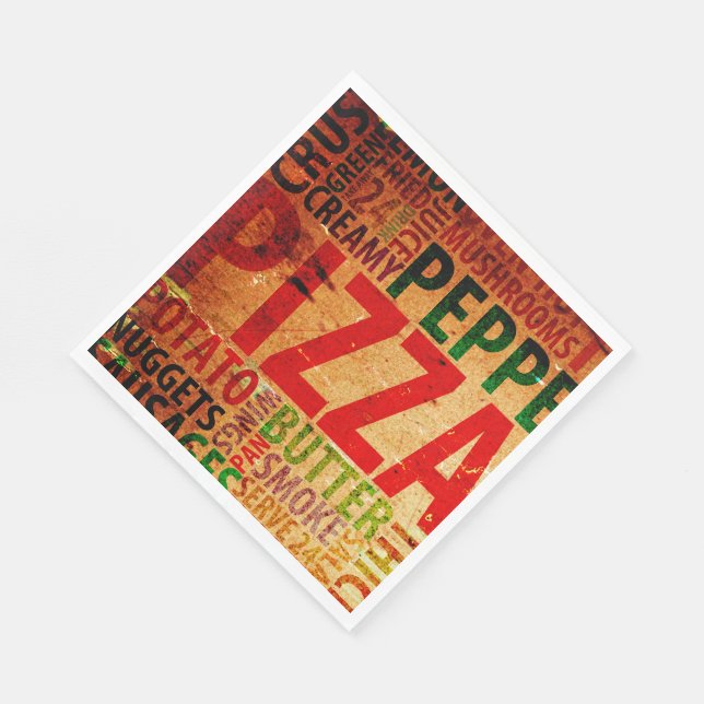Pizza Party Paper Napkins Party Goods (Corner)