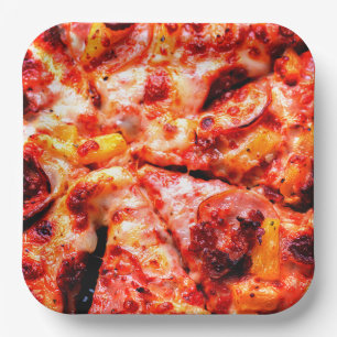 Pizza Party Paper Plate