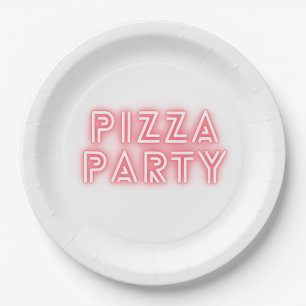 Pizza Party Paper Plate