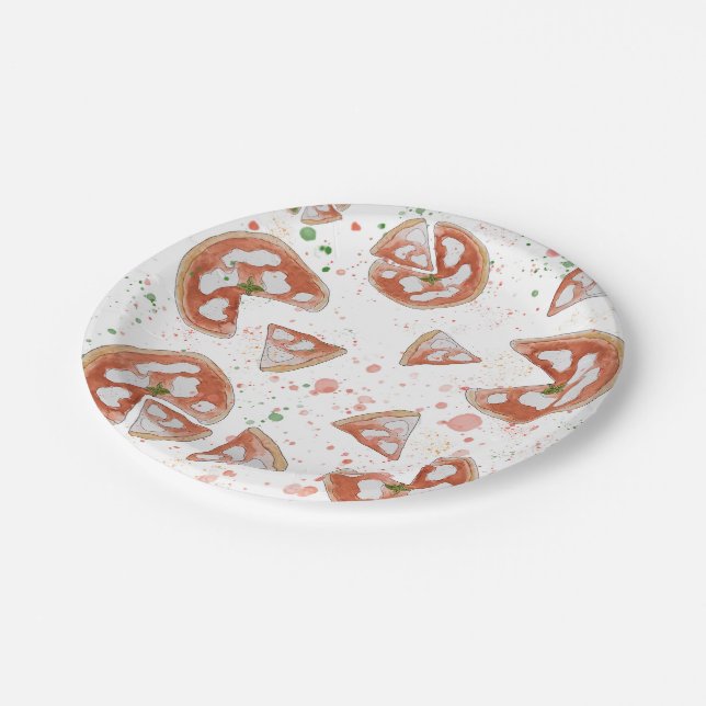 Pizza party plates (Angled)