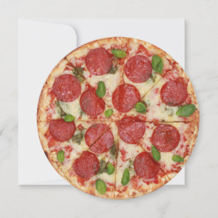 Pizza Party Round Invitation - SRF
