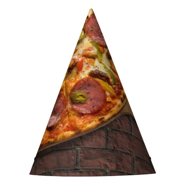 Pizza Party Supreme Party Hat (Front)