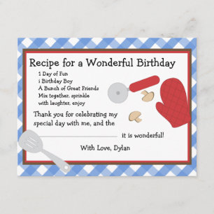 Pizza Party Thank You Note