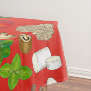 Pizza Party Toppings Italian Food Pizzeria Pie Tablecloth