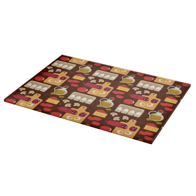 Pizza Pattern 2 Cutting Board (Corner)