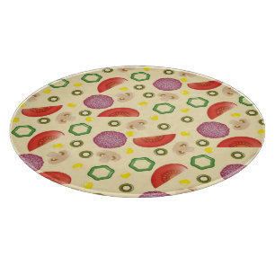 Pizza Pattern 2 Cutting Board
