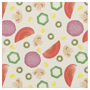Pizza Pattern 2 Fabric