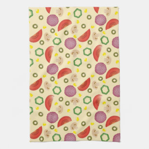 Pizza Pattern 2 Kitchen Towel