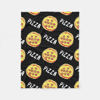 Pizza Pattern Fleece Blanket