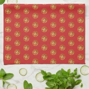 Pizza Pattern Kitchen Towel