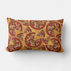 Pizza Pattern Lumbar Pillow