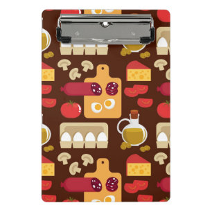 Pizza Pattern Mini Clipboard