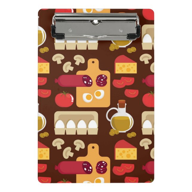 Pizza Pattern Mini Clipboard (Front)