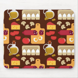 Pizza Pattern Mouse Pad