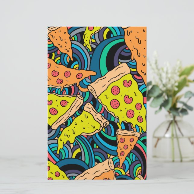 Pizza pattern stationery (Standing Front)