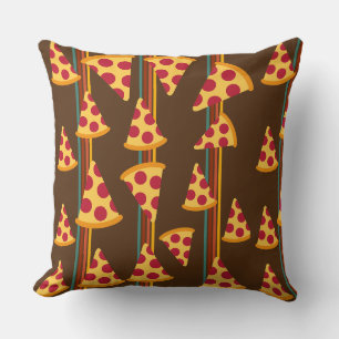 PIZZA PATTERN THROW PILLOW