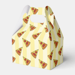 Pizza Pattern Wrapping Paper Favor Box