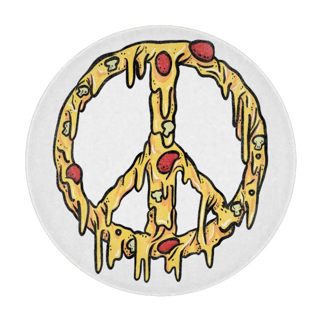 Pizza Peace Cutting Board (Front)