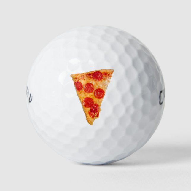 Pizza Pepperoni 4Bob Golf Balls (Front)