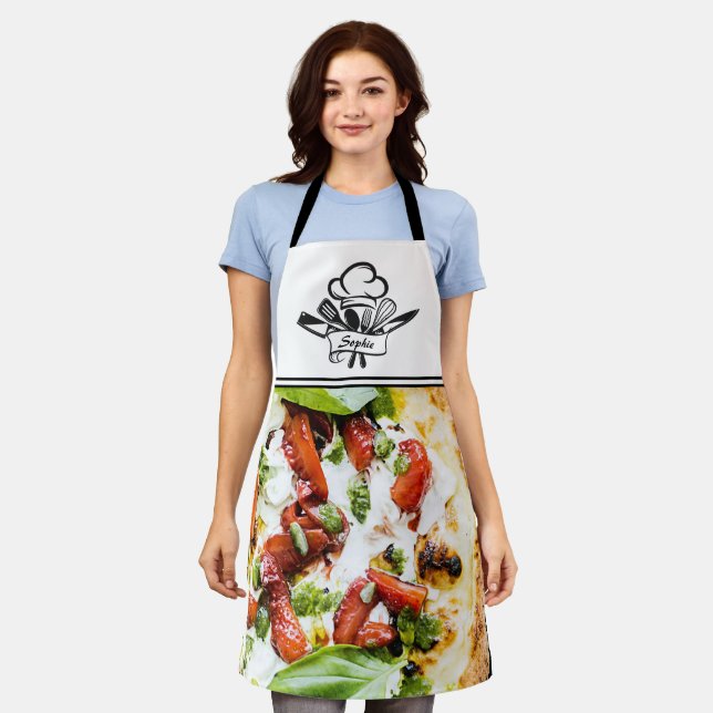 Pizza Personalized Apron (Worn)