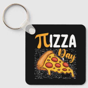 Pizza Pi Day Math Mathematics Lovers Keychain