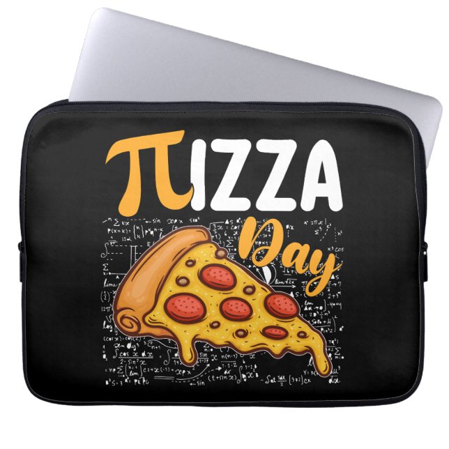 Pizza Pi Day Math Mathematics Lovers Laptop Sleeve (Front)