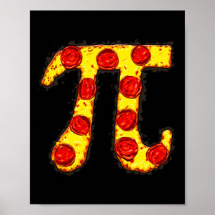 Pizza Pi Day T Shirt Kids Geek Gift Men Women Math Poster