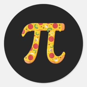 Pizza Pi For Math Lovers And Foodies Funny Party V Classic Round Sticker