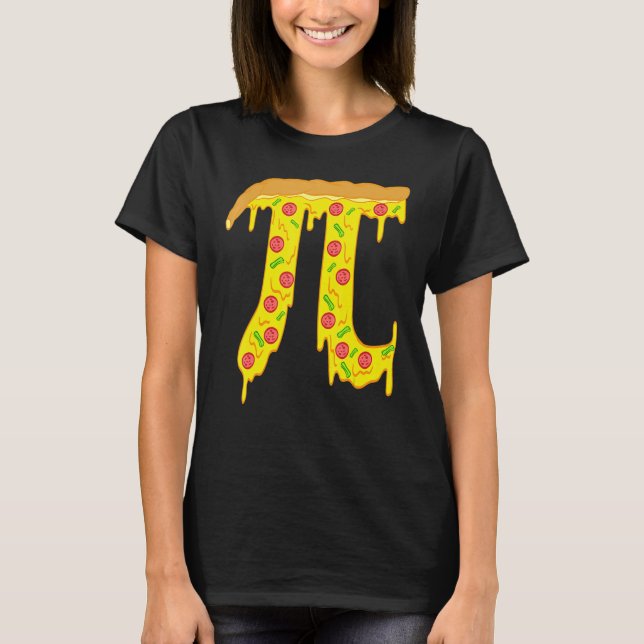 Pizza Pi Funny Pi Day Gift Funny Pizza Pi T-Shirt (Front)