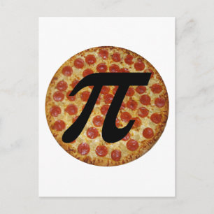 Pizza PI Postcard