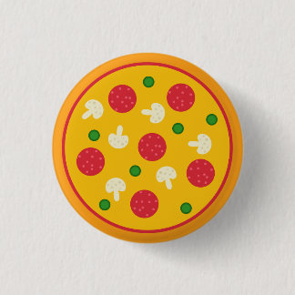 Pizza Pie 1 Inch Round Button