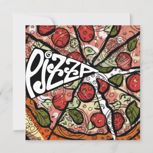 Pizza Pie Holiday Card (Front)