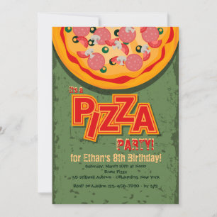 Pizza Pie Invitation