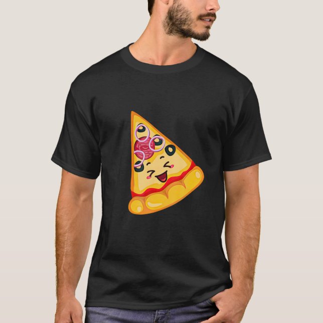 Pizza Pie Slice Dad And Son Matching Pizza Father  T-Shirt (Front)