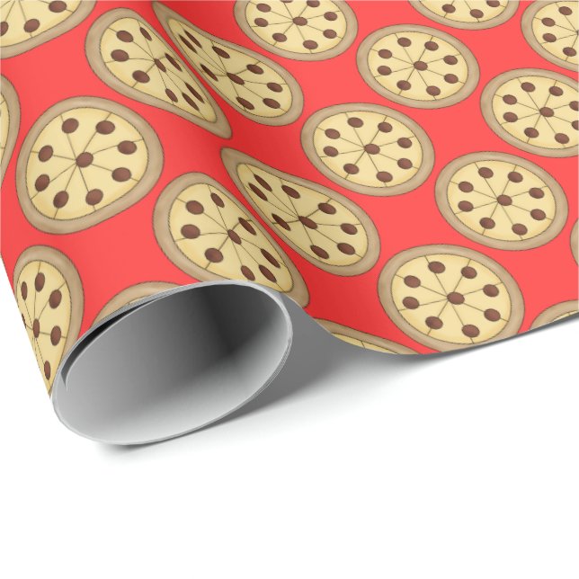 Pizza Pie tiled wrapping paper (Roll Corner)