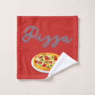 Pizza Pie Wash Cloth