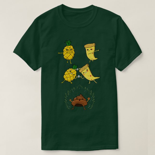 Pizza Pineapple Fusion Hawaii T-Shirt (Design Front)