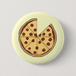 Pizza Pizza Pizza 2 Inch Round Button