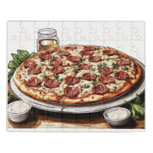Pizza Pizza Pizza Acrylic Puzzle