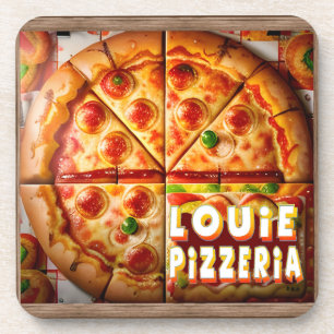 Pizza Pizzeria Design Coaster