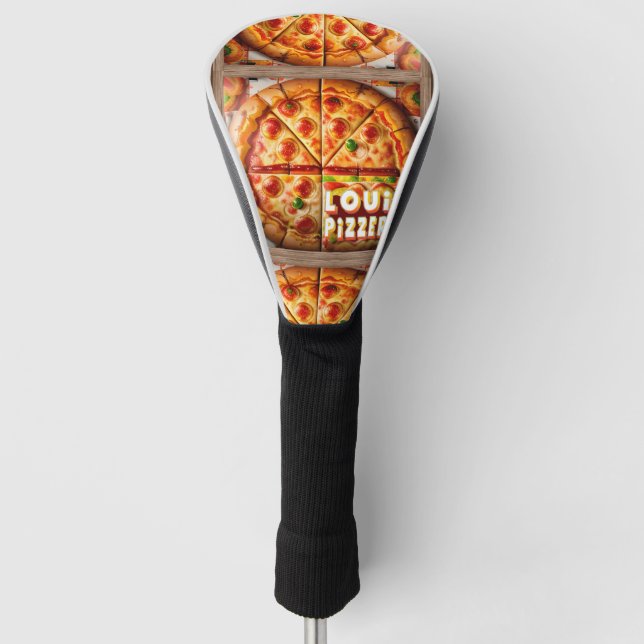 Pizza Pizzeria Design Golf Head Cover (Front)