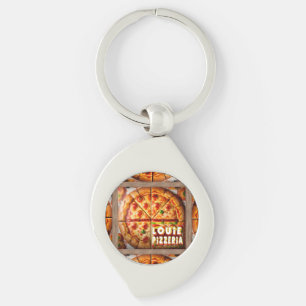 Pizza Pizzeria Design Keychain
