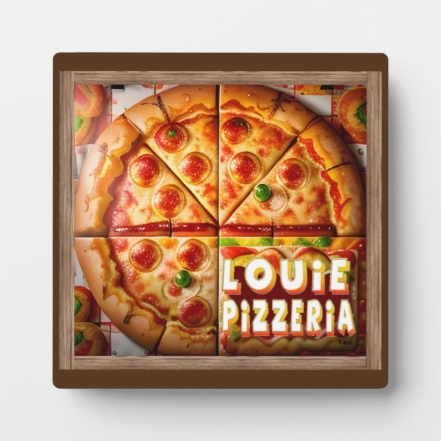 Pizza Pizzeria Design Plaque (Front)