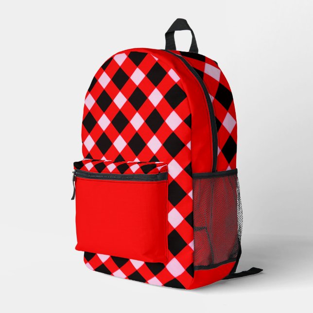 'Pizza Place' Retro Backpack  (Back Corner Right)
