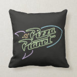 Pizza Planet Neon Sign Graphic Throw Pillow<br><div class="desc">Check out this fun neon sign style graphic of the Pizza Planet logo from Toy Story!</div>