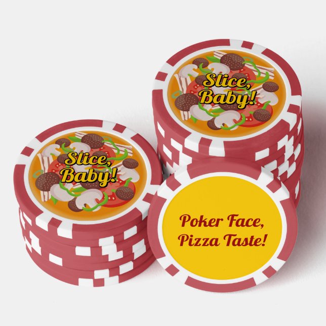 Pizza Poker Chips (Stack)