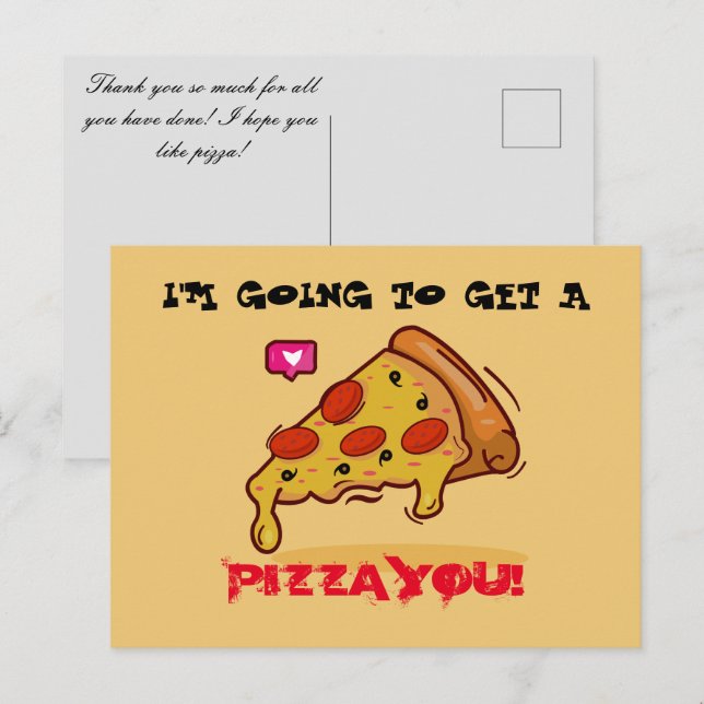 Pizza Postcard (Front/Back)