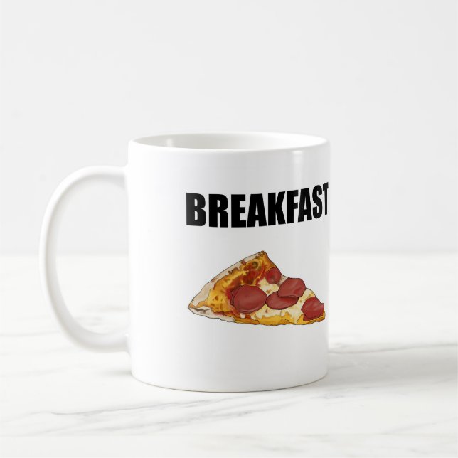 Pizza pour la tasse de petit déjeuner (Gauche)